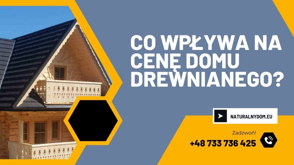 Dom z bali w stylu góralskim z dekoracyjnym balkonem