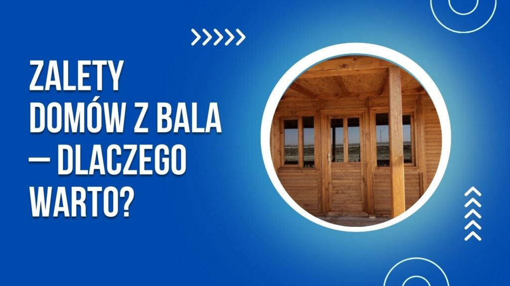 Drewniany dom z bali – widok na wejście